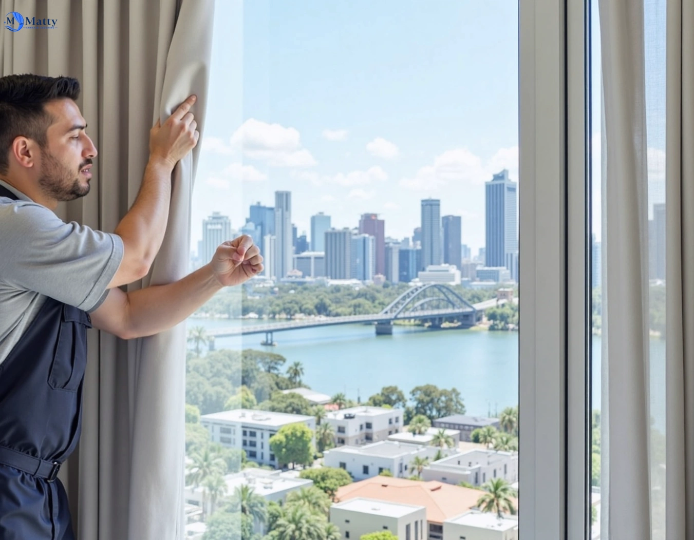 Professional curtain steam cleaning service mosman-nsw QLD by Matty Curtain Cleaning